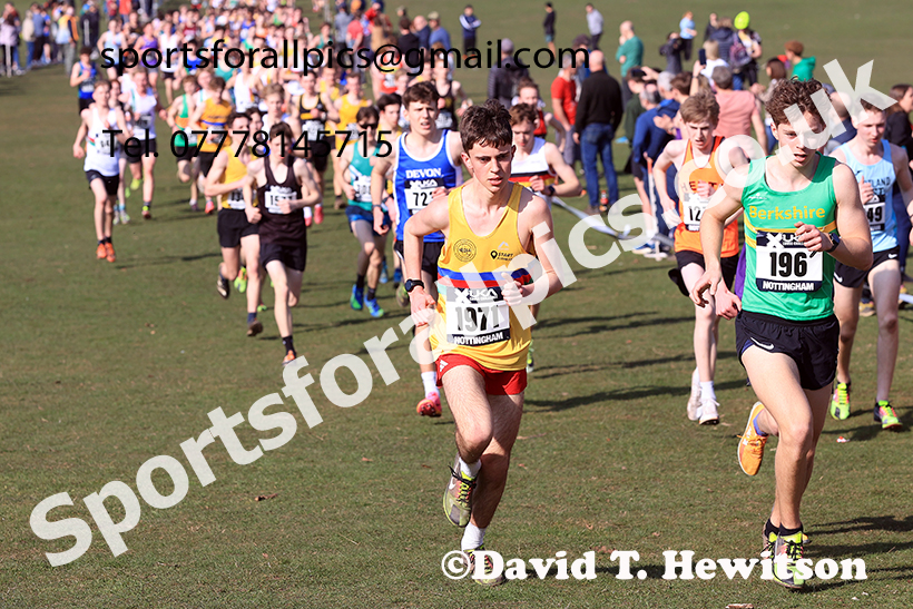 GMens under-17s 2025 UK CAU Inter Counties Cross Country Champs., Wollaton Park, Nottingham. Photo: David T. Hewitson/Sports for All Pics